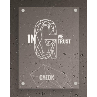 GYEON LED Schild Typ 2 "In G we trust"