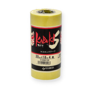 KAMOI Kabuki-S Abdeckband Abklebeband 30 mm x 18 m - 4 er Pack